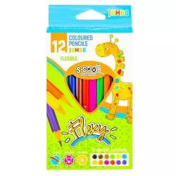 Creioane color, flexibile, jumbo,12 culori/set - S-COOL