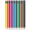 Creioane color cu radiera, 12 cul/set - S-COOL