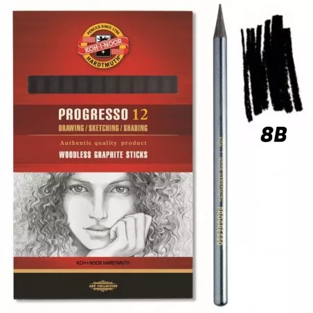 Creion Grafit fara lemn, Progresso, 8B - Koh-I-Noor