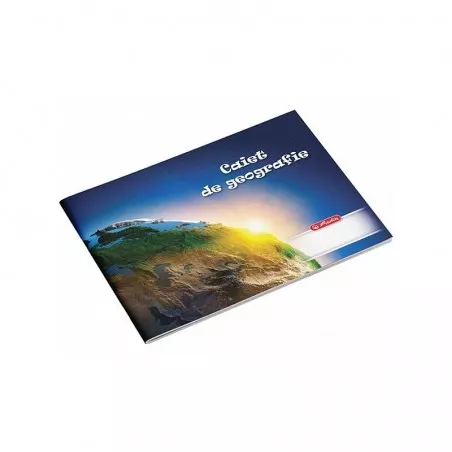 Caiet geografie, 24 file, hartie 60 g/mp, coperti Rock Your School