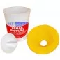 Pahar pictura, cu capac suport pensula, material plastic, 175 ml