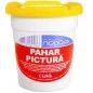 Pahar pictura, cu capac suport pensula, material plastic, 175 ml