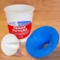 Pahar pictura, cu capac suport pensula, material plastic, 175 ml