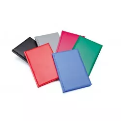 Agenda nedatata, 192 pagini A5, hartie 70 g/mp, deschidere tip carte, coperta rosie