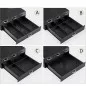 Organizator capsule cafea, 4 sertare depozitare, 2 nivele, negru