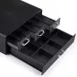 Organizator capsule cafea, 4 sertare depozitare, 2 nivele, negru