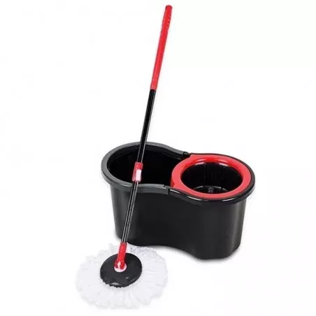 Mop rotativ 360 grade cu galeata inclusa, maner telescopic, 40x25x20 cm