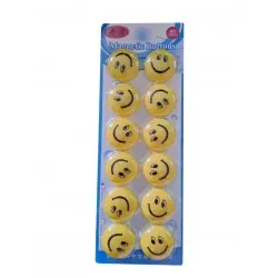 Set 12 magneti pentru tabla magnetica, diametru 30mm, galben