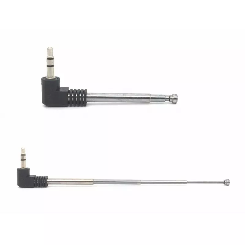 Antena radio telefon, pliabila, jack: 3,5mm, 25 x 3cm, negru/argintiu