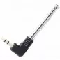 Antena radio telefon, pliabila, jack: 3,5mm, 25 x 3cm, negru/argintiu