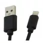 Cablu USB - Lightning, model Lightning: 5+, 2,1A, negru