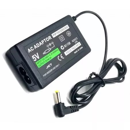 Adaptor playstation slim/fat, iluminare led, 2A, 100V/240V, negru