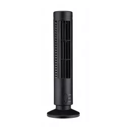 Ventilator birou, alimentare USB, 5V 0.5A, 2,5 W, 33 x 10,5 cm, negru