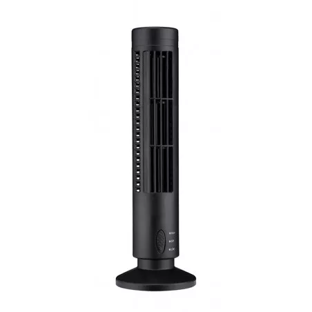 Ventilator birou, alimentare USB, 5V 0.5A, 2,5 W, 33 x 10,5 cm, negru