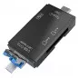 Cititor carduri, intrare USB 3.0, protectie deteriorare mecanica, plastic, 7,5 x 2,7 x 1cm, negru