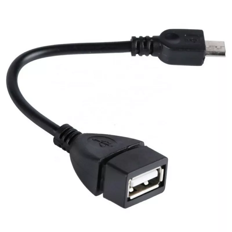 Adaptor USB - micro USB, compatibil cu USB 1.1/2.0, negru