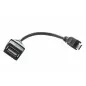 Adaptor USB - micro USB, compatibil cu USB 1.1/2.0, negru