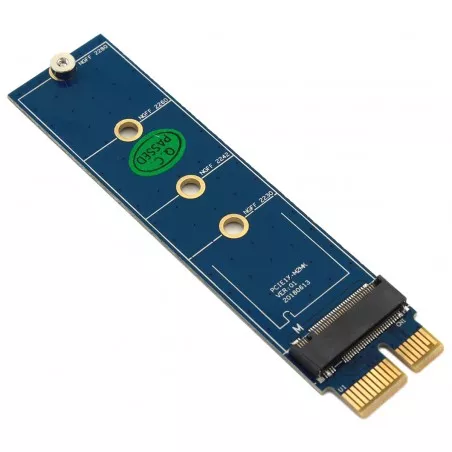 Adaptor SSD M.2 NVMe la PCI Express x1, universal, albastru