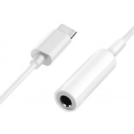 Adaptor USB tip c - Jack 3,5mm, alb