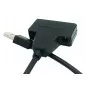 Adaptor USB 2.0 - Sata 2.5, 22 pini, plastic, negru