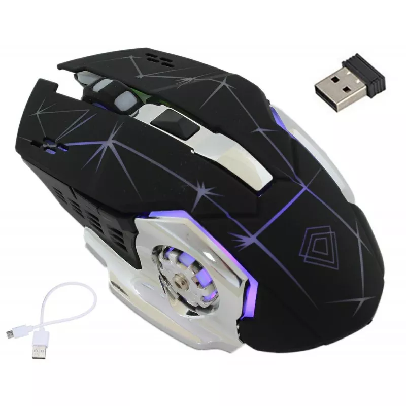 Mouse optic fara fir 1000/1200/1600 DPI, intrare USB, forma ergonomica, 122g, negru