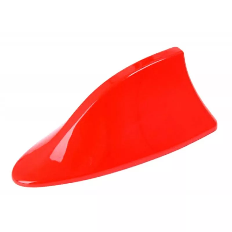 Antena auto shark tail, banda autoadeziva, AM/FM, 17 x 7,5 x 6,5cm, rosu