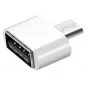 Adaptor USB A - MicroUSB, 1,8 x 1,8 x 0,9 cm, alb