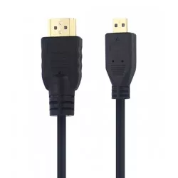 Cablu HDMI - micro HDMI, 8 canale, full HD, 4K, izolatie dubla, suport video 3D, negru