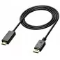 Cablu adaptor DP - HDMI, full HD, suport 3D, negru