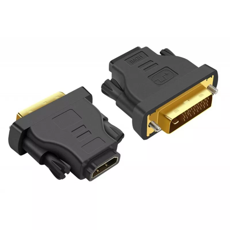 Adaptor HDMI - DVI, 4,5 x 4 x 1,5cm, negru