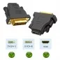 Adaptor HDMI - DVI, 4,5 x 4 x 1,5cm, negru