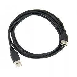 Cablu USB A-B, lungime: 2m, USB compatibil: 1.0/1.1/2.0, negru