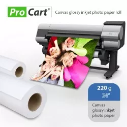 Rola foto Canvas glossy, 220g, latime rola plotter hartie 24 Inch