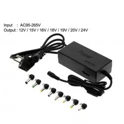 Incarcator universal laptop 12V-24V 120W, alimentare priza, 8 conectori