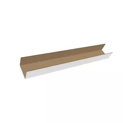 Suport carton pentru clatite, 350x50x35 mm, alb microondul E 400 g