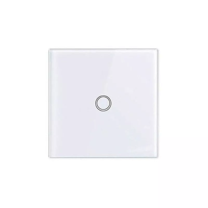 Telecomanda pentru intrerupator smart Touch Smart Home, 86 x 86 x 7 mm, sticla securizata, alb