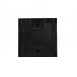 Interupator simplu cu touch, IP45, sticla securizata, 86 x 86 x 7 mm, negru