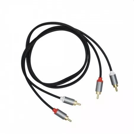 Cablu audio, 4 mufe, 2 mufe RCA la 2 mufe RCA, lungime 1 m