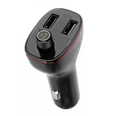 Modulator FM bluetooth auto, compatibil Android/IOS, 2 intrari, bluetooth 4.2, negru