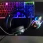 Casti gaming cu microfon 5.1, lumini LED RGB, microfon, intrare USB, 20mW, 32Ohmi, ABS/PVC