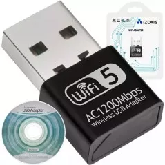 Adaptor WIFI USB 2.0, universal, sistem Windows XP / Vista / Windows, 2,4-5Ghz, negru