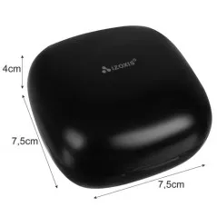 Casti wireless in ear cu powerbank 5.0, intrare microUSB, bluetooth, 400mAh, ABS/PC, 4,5x7,5x4cm, negru