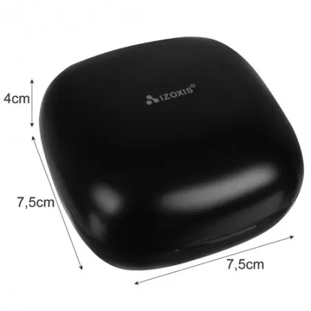 Casti wireless in ear cu powerbank 5.0, intrare microUSB, bluetooth, 400mAh, ABS/PC, 4,5x7,5x4cm, negru