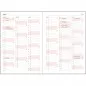 Agenda zilnica A5, anul 2024, 360 pagini, hartie 70g/mp, coperti piele ecologica