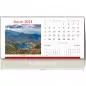 Calendar de birou, an 2024, imagini Romania, personalizabil, 13 file, spira metalica