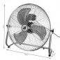 Ventilator de podea, 3 trepte viteza, maner transport, suport podea, 140W, otel, argintiu