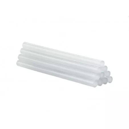 Set 10 batoane silicon pentru pistolul de lipit, diametru 7 mm, transparente