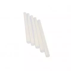 Set 5 batoane silicon, diametru 7 mm, pentru pistoale de lipit, transparente