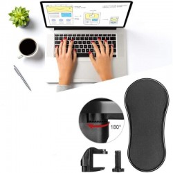 Suport de mana pentru scaun sau birou, design ergonomic, unghi reglabil, accesorii montare, 28x13.5cm