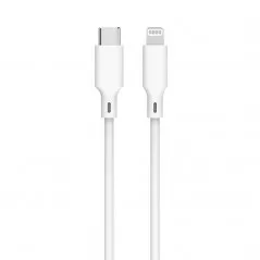 Cablu USB-C - Lightning, PD 27W, 480Mbps, 1 m, pentru incarcare si transfer date